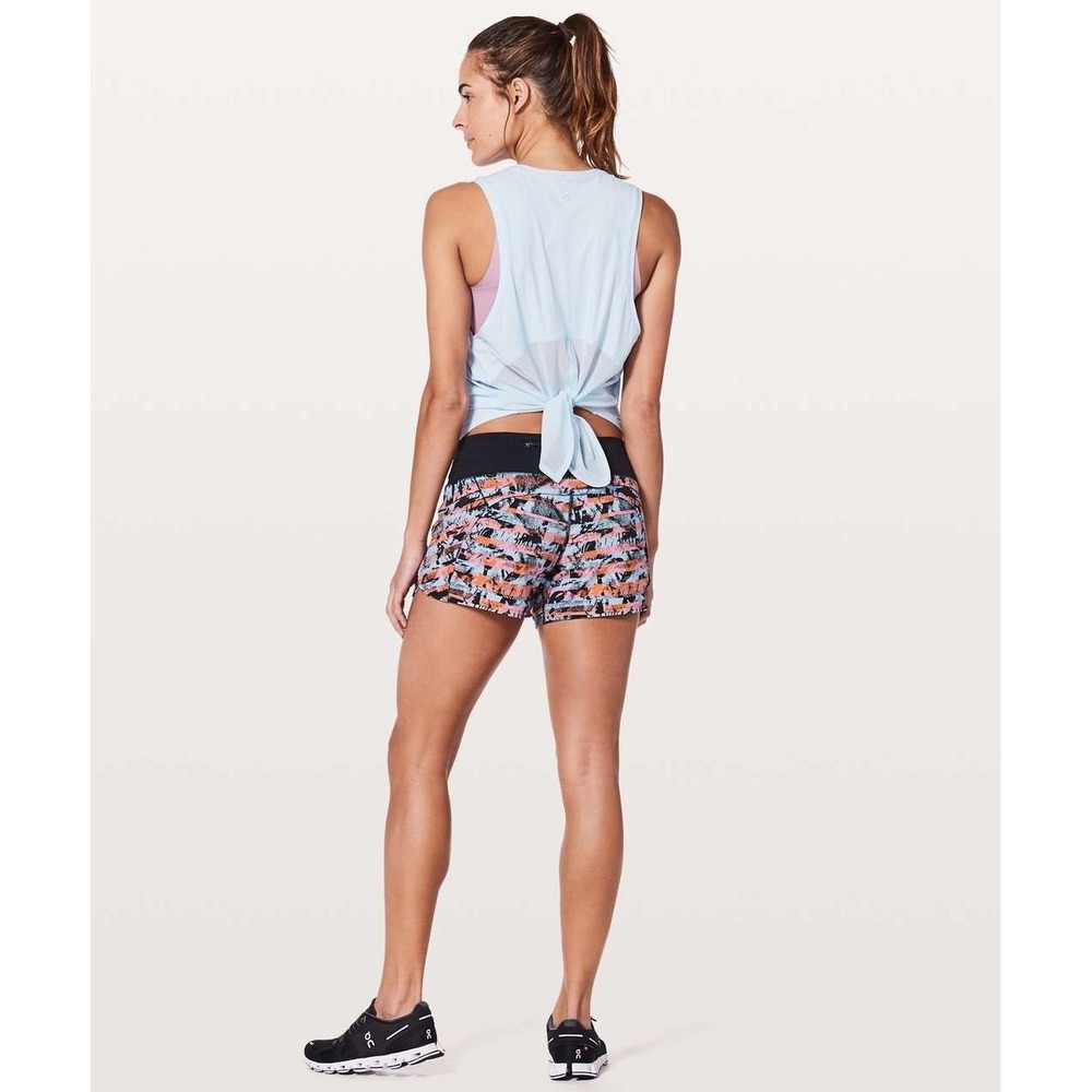 Lululemon Run Times Short II 4" in Inversion Multi/Black Size 6 Womens - Picture 11 of 14